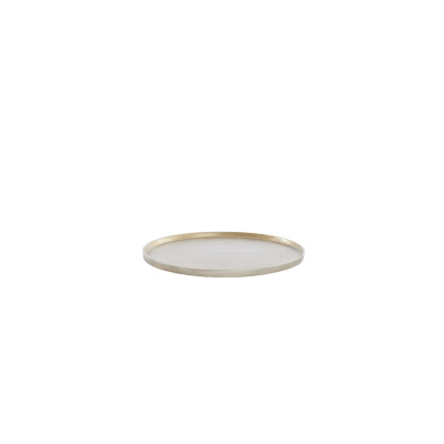 Dish Ø30x1,5 cm MAES light gold
