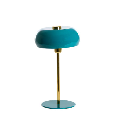 Table lamp Ø26x47 cm SURIN shiny emerald+gold