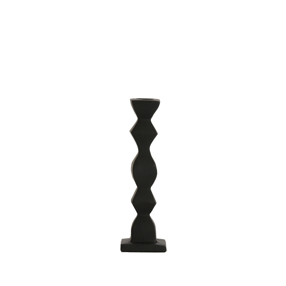 Candle stick 5,5x5,5x18,5 cm KAWYA black
