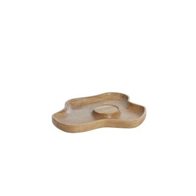 Candle holder 38,5x31x4 cm COJA wood natural