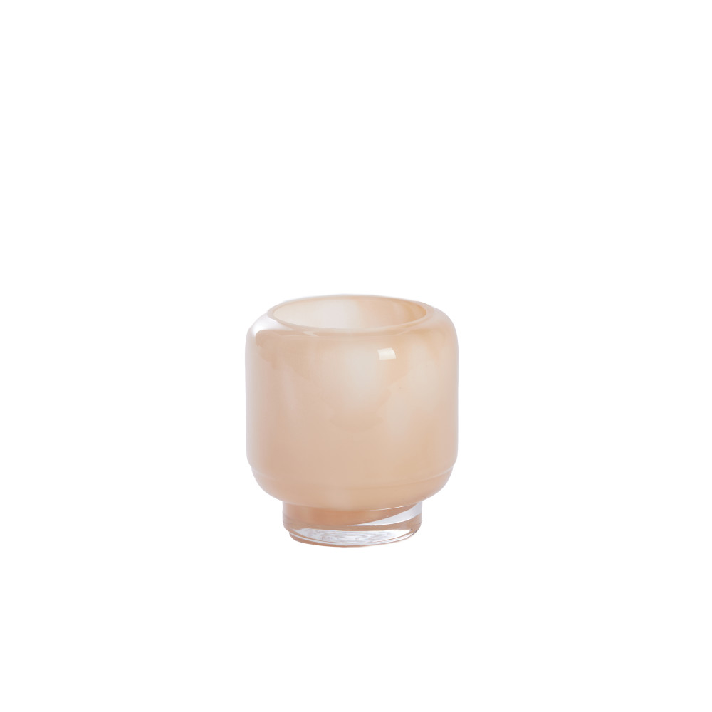 Tealight Ø10x10,5 cm SOLVAY glass cream