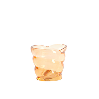 Tealight 10x7x9 cm MALEA glass peach