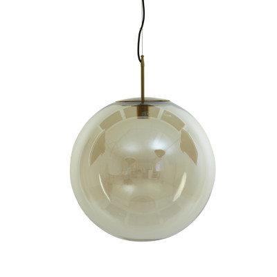 Hanging lamp Ø48 cm MEDINA antique bronze+glass amber