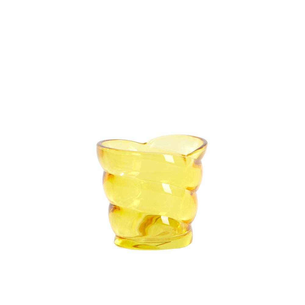 Tealight 10x7x9 cm MALEA glass yellow