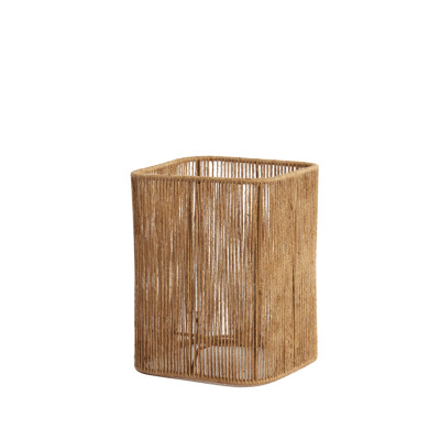 Shade square round high 20-20-26 cm TOSSA jute natural
