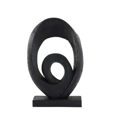 Ornament 30x9x46 cm RANDA wood matt black