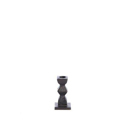 Candle stick 5,5x5,5x10,5 cm KAWYA black
