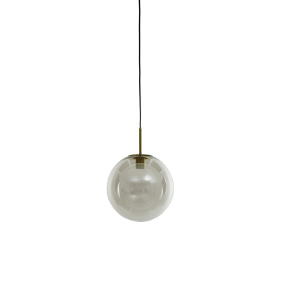 Hanging lamp Ø30 cm MEDINA antique bronze+glass clear