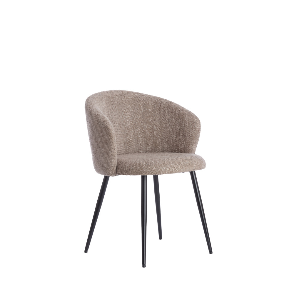 Dining chair 58x58x78 cm RADAJA taupe+black