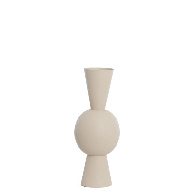 Vase deco Ø25x60 cm CHEDI matt light grey