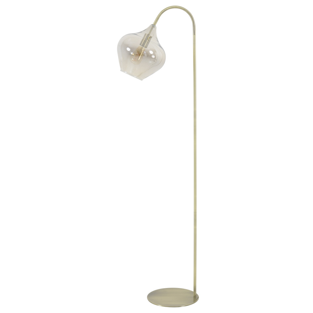 Floor lamp 45x28x160 cm RAKEL antique bronze+smoked