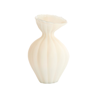 Vase Ø19,5x30,5 cm VARENNA glass matt cream