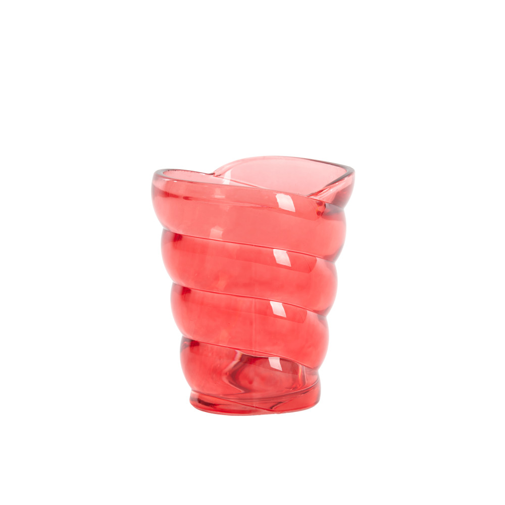 Tealight 10,5x7x12,5 cm MALEA glass red