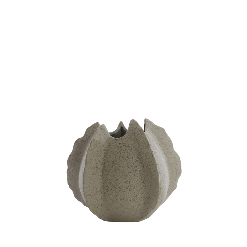 Vase deco 26,5x26x23 cm KELAPA ceramics grey green