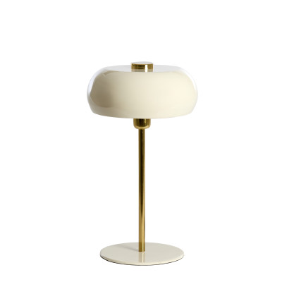 Table lamp Ø26x47 cm SURIN shiny cream+gold