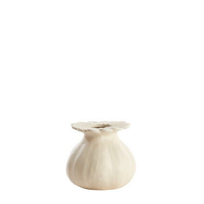 Vase deco Ø14x13 cm REWA ceramics cream