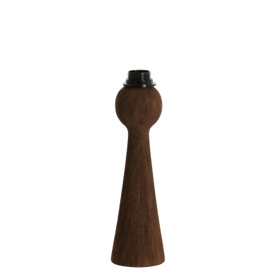 Lamp base Ø9x33 cm FESTINA wood matt dark brown