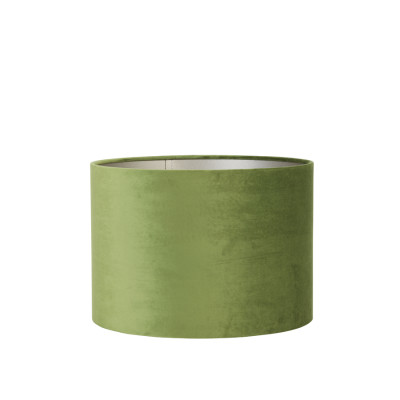 Shade cylinder 40-40-30 cm VELOURS olive green