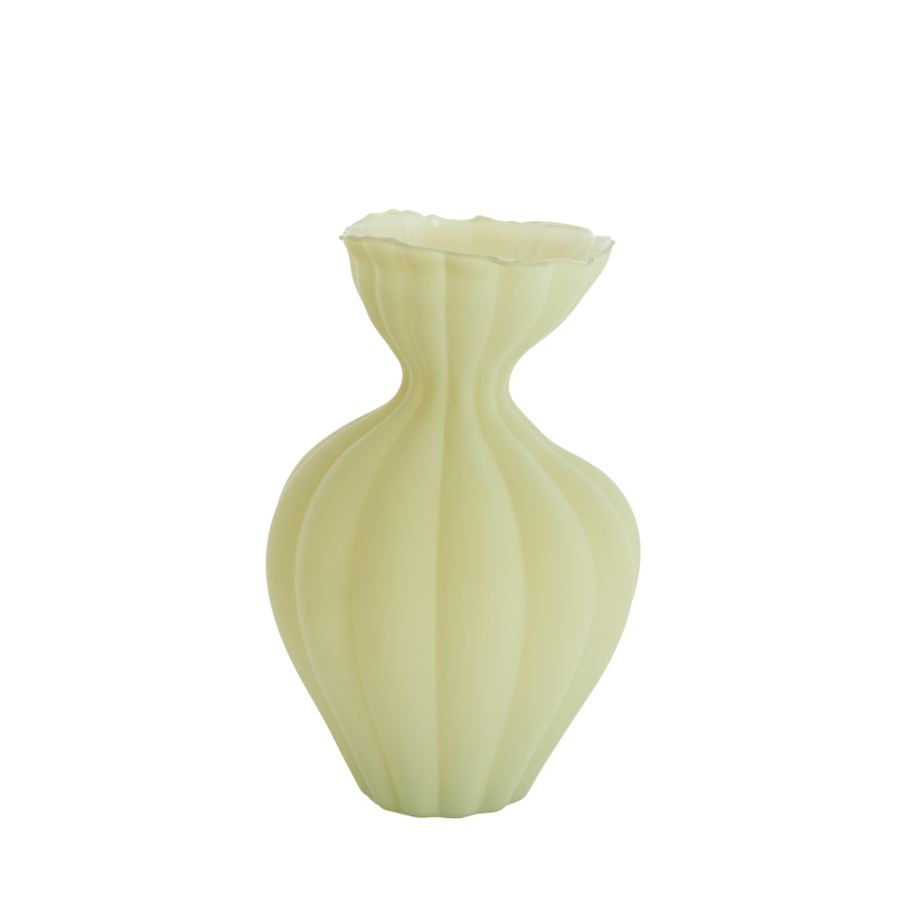 Vase Ø19,5x30,5 cm VARENNA glass matt olive green