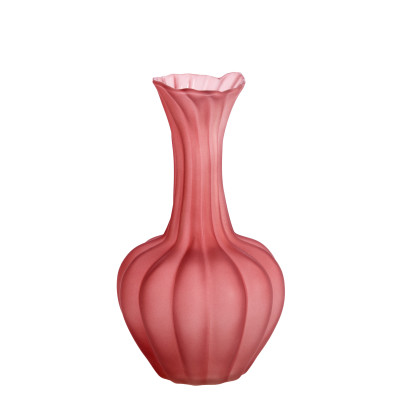 Vase Ø17x31 cm VARENNA glass matt red