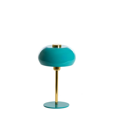 Table lamp Ø22x34 cm SURIN shiny blue+gold