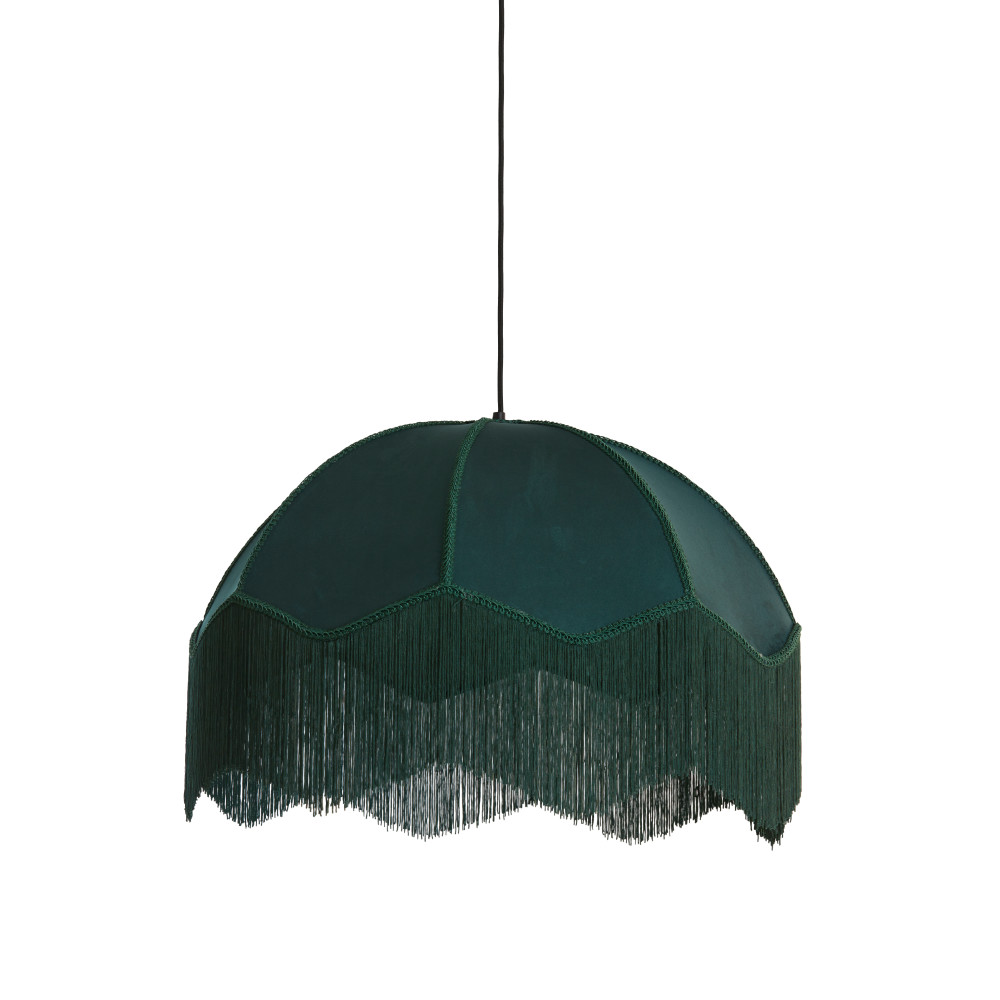 Hanging lamp Ø60x41 cm MALACIA velvet green