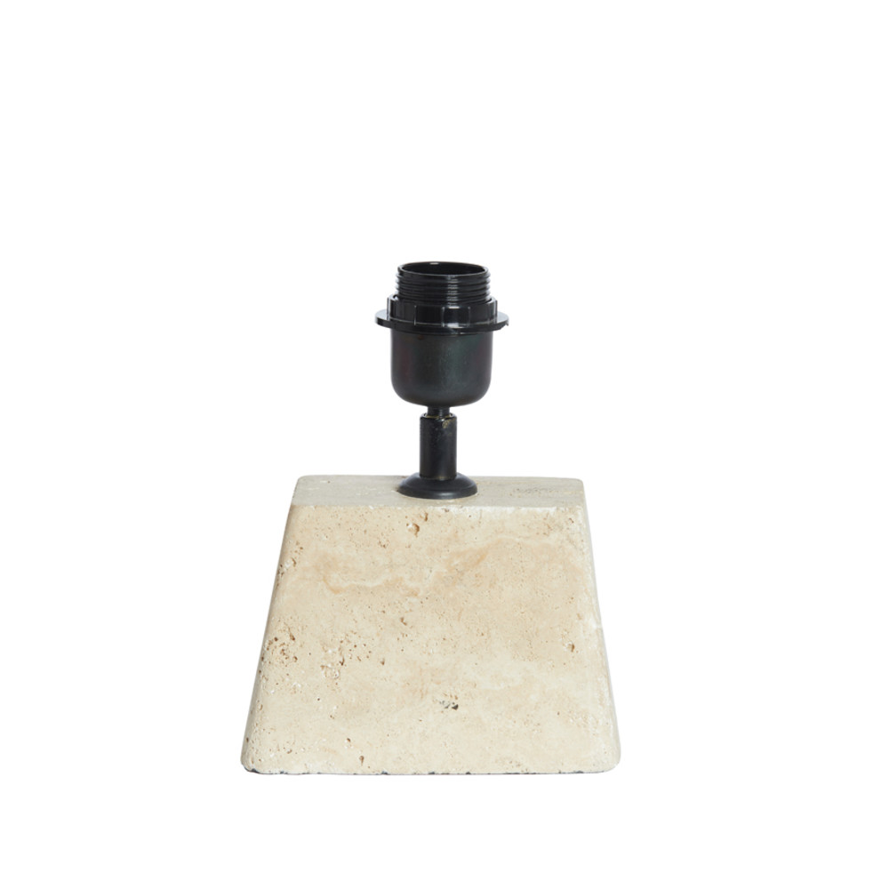 Lamp base 16x10x21 cm KARDAN travertine sand
