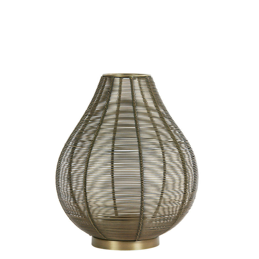 Tealight Ø22x25 cm SUNEKU antique bronze