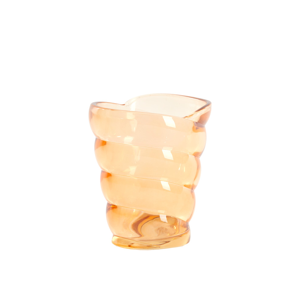 Tealight 10,5x7x12,5 cm MALEA glass peach