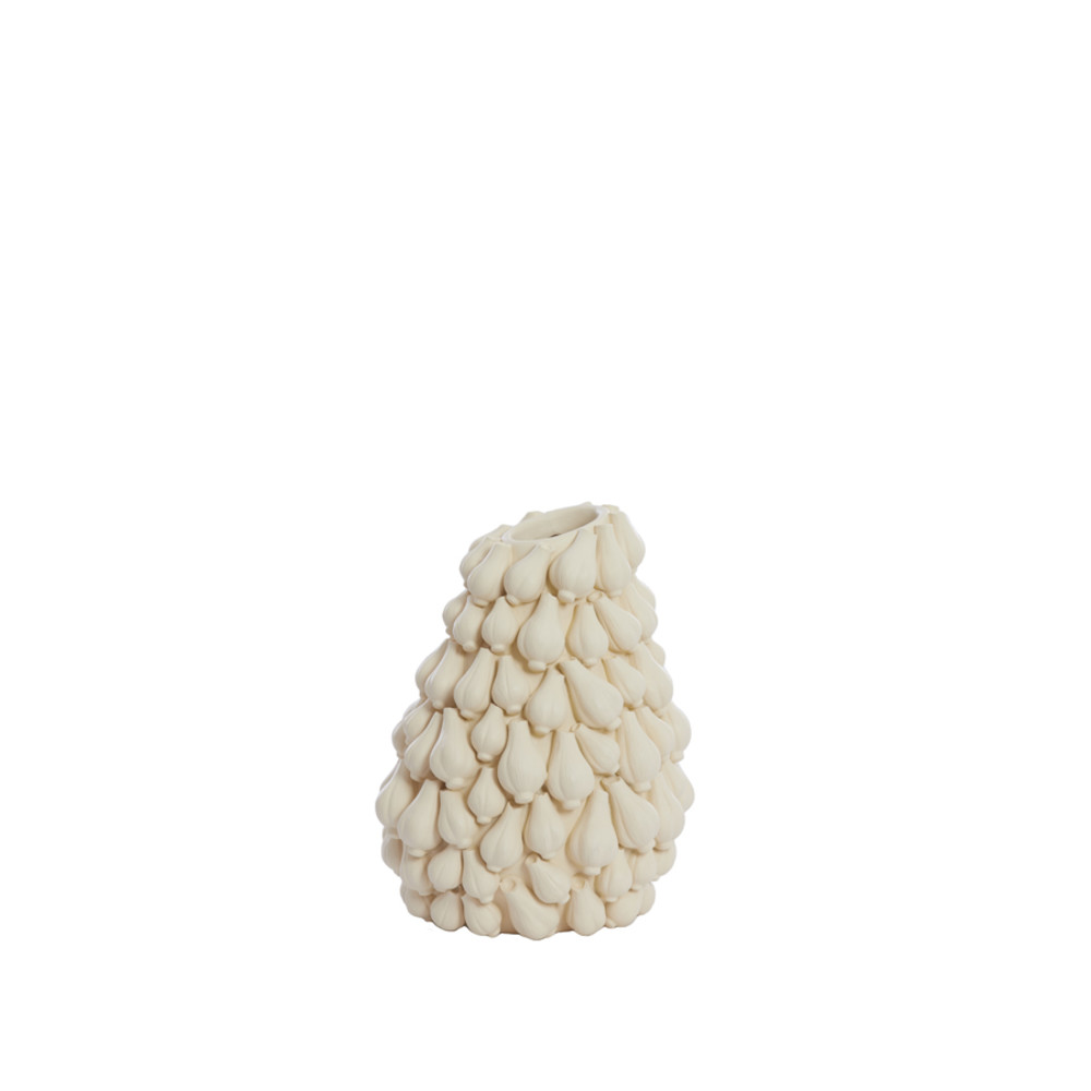 Vase deco 27x26,5x33 cm GARLIC cream