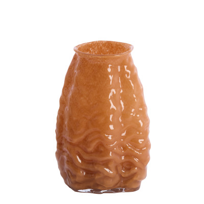 Vase 22x16x25 cm AURELIA glass caramel