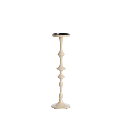 Candle holder Ø12x44 cm VICARI shiny cream
