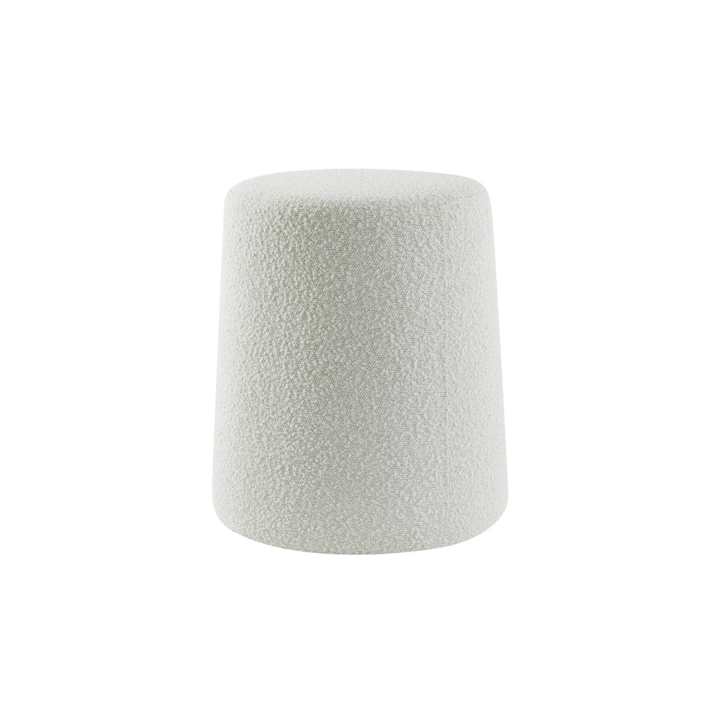Pouf Ø39x45 cm LAURYN bouclé cream