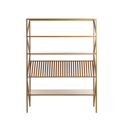 Cabinet open 120x40x160 cm EZRA antique bronze