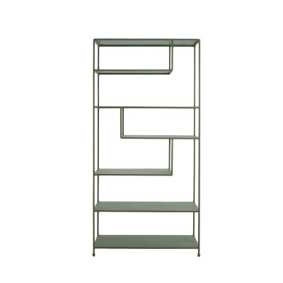 Cabinet open 100x35x203 cm YLAYA matt green