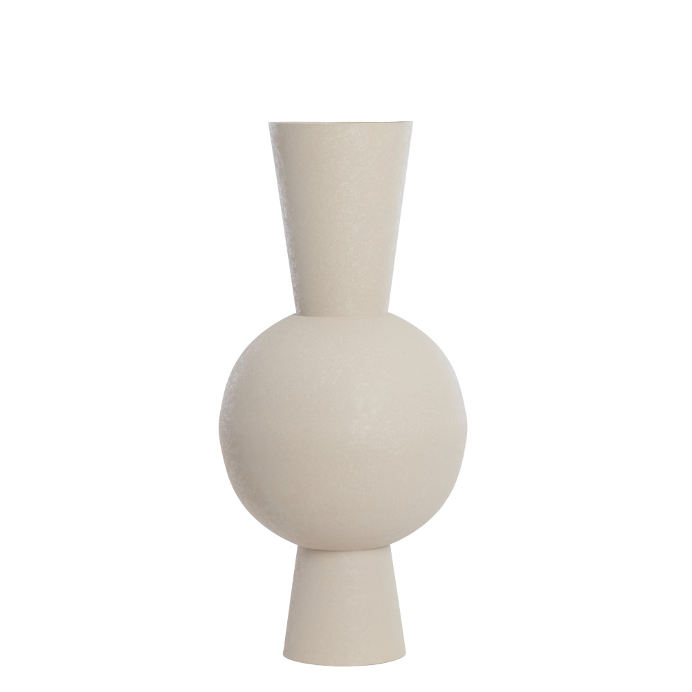 Vase deco Ø39x83 cm CHEDI matt light grey