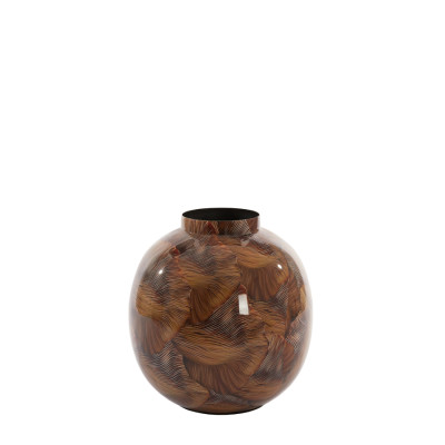 Vase deco Ø26x27 cm MILOS brown-light brown