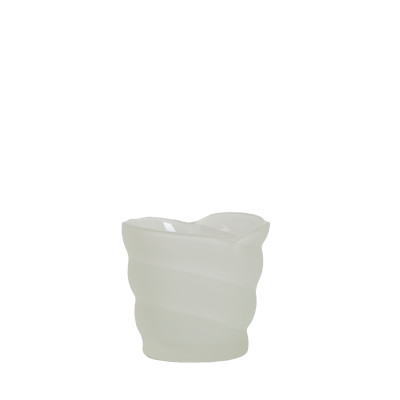 Tealight 10x7x9 cm MALEA glass matt white