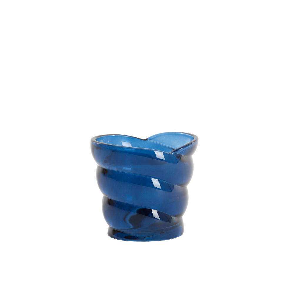 Tealight 10x7x9 cm MALEA glass blue