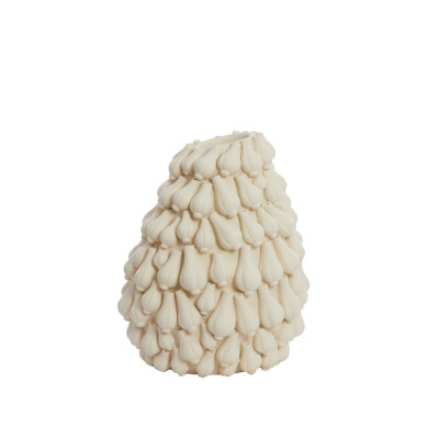 Vase deco 42x39x47 cm GARLIC cream