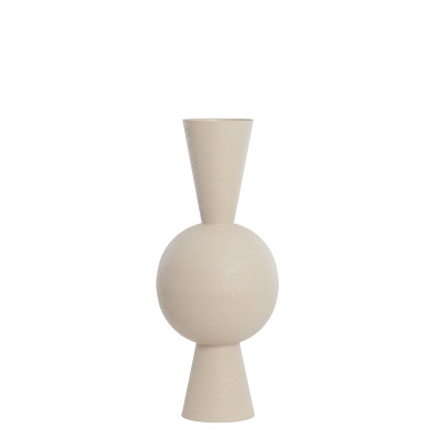 Vase deco Ø30x75 cm CHEDI matt light grey