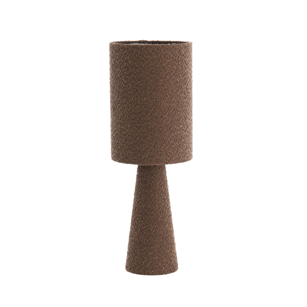 Table lamp Ø20x58 cm MICKY bouclé brown