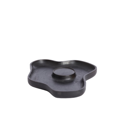 Candle holder 38,5x31x4 cm COJA wood dark brown