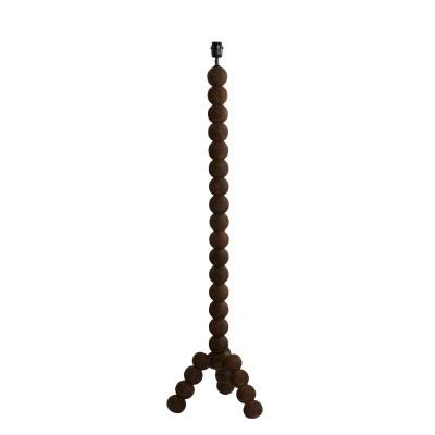Floor lamp 35x35x130 cm VEGLIO wood matt dark brown