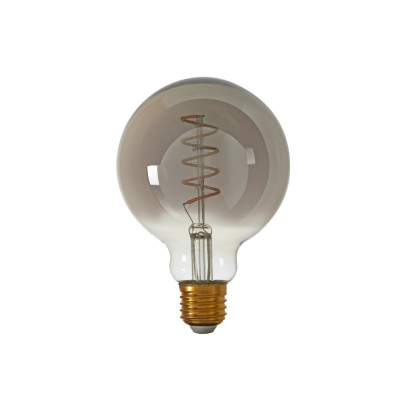 Deco LED globe Ø9,5x14 cm LIGHT 4W smoked E27 dimmable