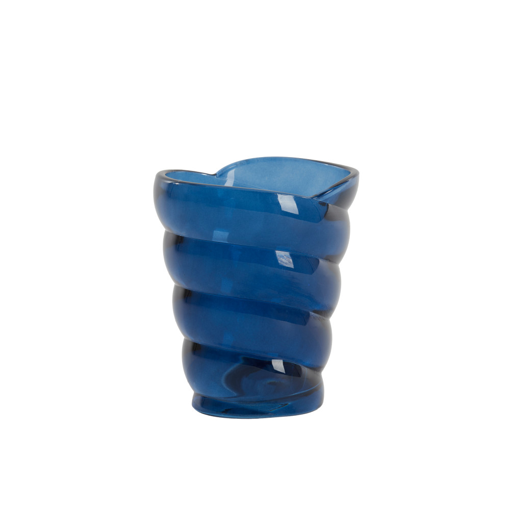 Tealight 10,5x7x12,5 cm MALEA glass blue