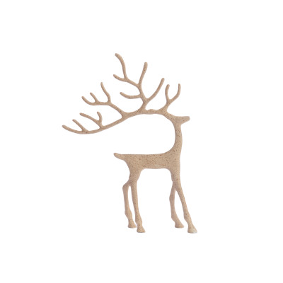 Ornament 27,5x7x39 cm DEER sand+light brown