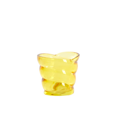 Tealight 10x7x9 cm MALEA glass yellow