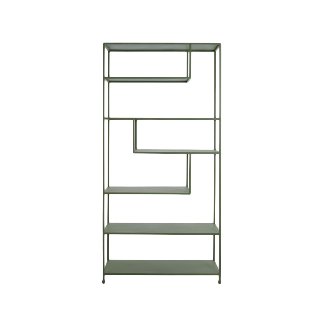 Cabinet open 100x35x203 cm YLAYA matt green