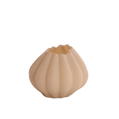Vase Ø14,5x11,5 cm VARENNA glass matt sand